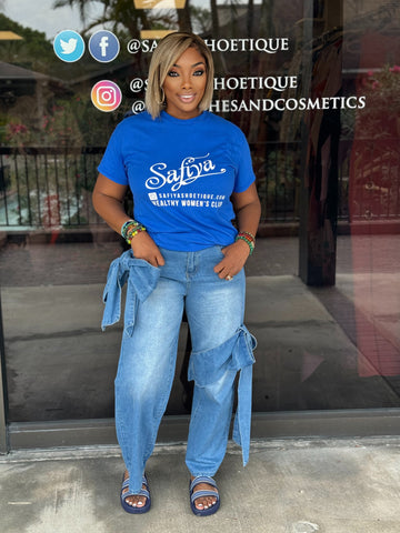 WIDE LEG BOWKNOT vintage JEANS