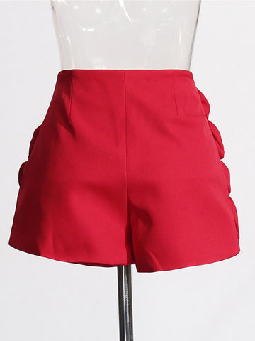 Can you call me rose Fashion Rose Patchwork Shorts