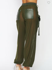 It’s All Sheer And Cargo Leather Pants
