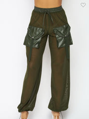 It’s All Sheer And Cargo Leather Pants