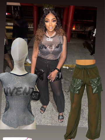 It’s All Sheer And Cargo Leather Pants