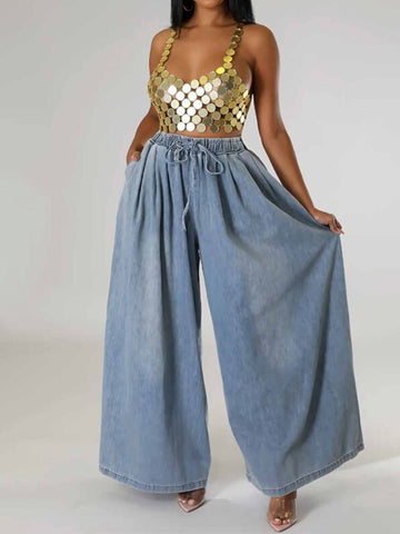 ACT BAD denim wide legs