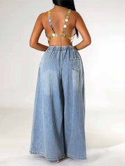 ACT BAD denim wide legs