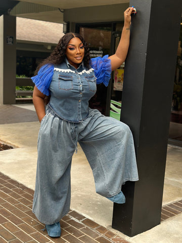 ACT BAD denim wide legs