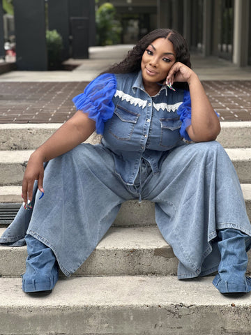 ACT BAD denim wide legs