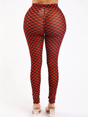 Don't mesh with me checkered leggings