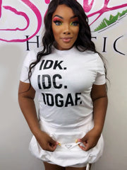 BUCKLED IN BABY MINI SKIRT