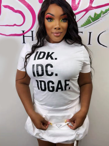 BUCKLED IN BABY MINI SKIRT