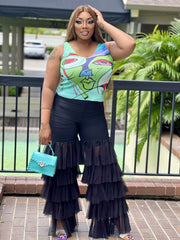 Tulle sexy bell bottoms