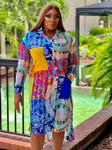 TAMAR ALL over fashion dress