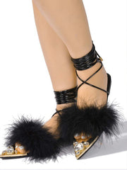 Furry furious sandals