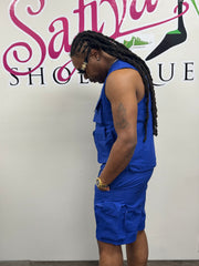 Good men lasts forever utility vest and short set