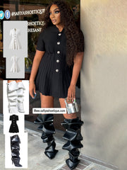 Slouched Up Knee High Boots