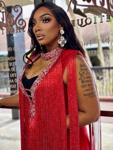 LADY Diamond Cut Flare Earrings