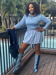 CHRISSY 2 Piece tennis pleated Skirt Set