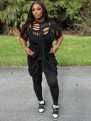 Grace Fierce Cutout Statement Top