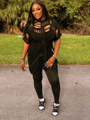 Grace Fierce Cutout Statement Top