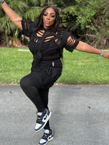 Grace Fierce Cutout Statement Top