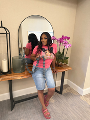 LEAH MetroFlex Denim Shorts