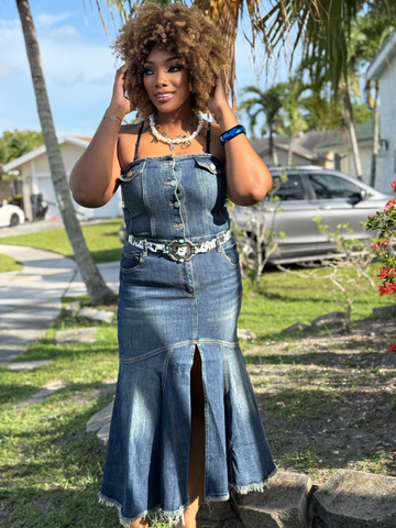 ROSA CARTER Denim dress