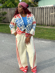 SOPHIE Shirt and Trousers Fashion Casual Suit