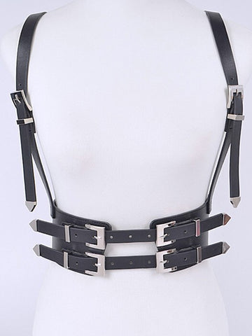 white suspender belt