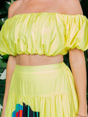 TROPIKAL Island me skirt set