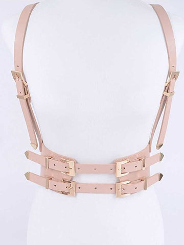 white suspender belt