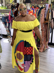 TROPIKAL Island me skirt set