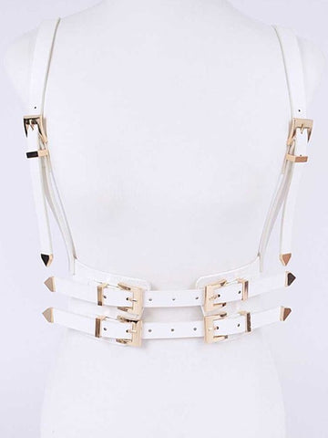 white suspender belt