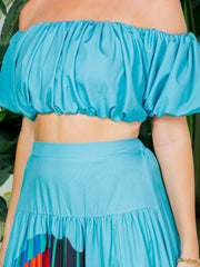 TROPIKAL Island me skirt set