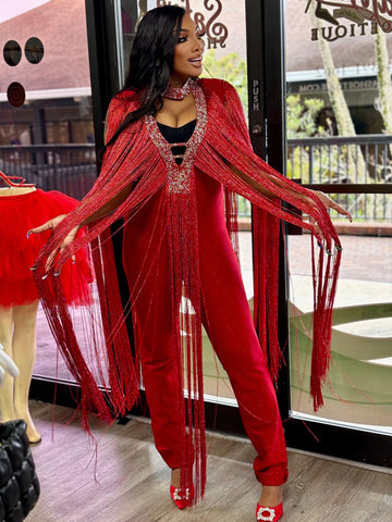 NICKI ON THE FRINGE jumpsuit
