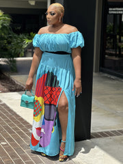 TROPIKAL Island me skirt set