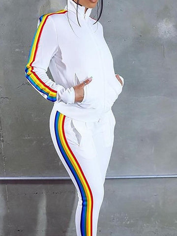 Rumi Casual Athleisure Jacket &amp; Jogger Outfit