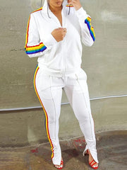 Rumi Casual Athleisure Jacket &amp; Jogger Outfit