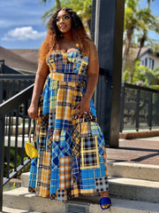 Brunch me please set-YELLOW Plaid