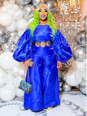 So lets talk drama puff sleeves jumpsuit