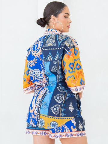 Thrive in full color queen short set