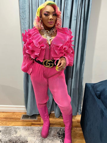 pinkd in fashion jumpsuit