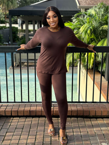 MOYRA "chocolate" LEGGING SET