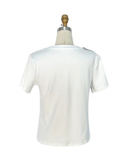 RHINESTONES JEWELED BOWKNOT TEE