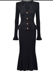 JEMIMA knit skirt set