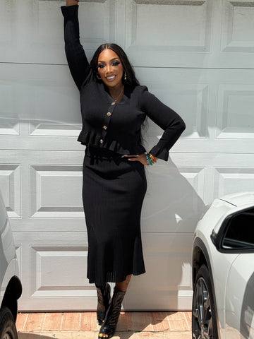 JEMIMA knit skirt set