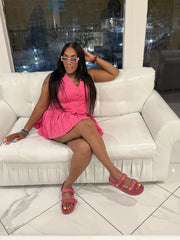 VANESSA Suit Vest and Pleated Mini Skirt Set