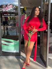 ETANA romantic red dress