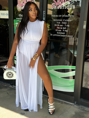 DOVE THE SECRET GARDEN Open sides sleeveless maxi dress