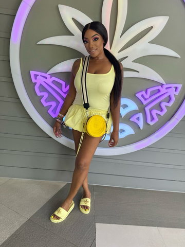 Bloom In Yellow Skort Dress