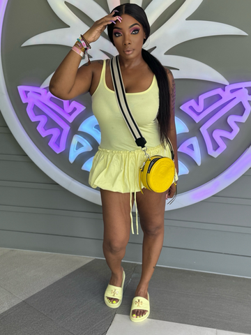Bloom In Yellow Skort Dress