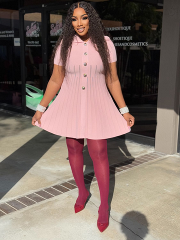 KATE ribbed tennis dress