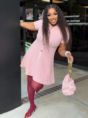 KATE ribbed tennis dress